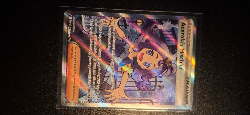 Acerola's Mischief, Hobby en Vrije tijd, Verzamelkaartspellen | Pokémon, Ophalen of Verzenden, Zo goed als nieuw, Losse kaart