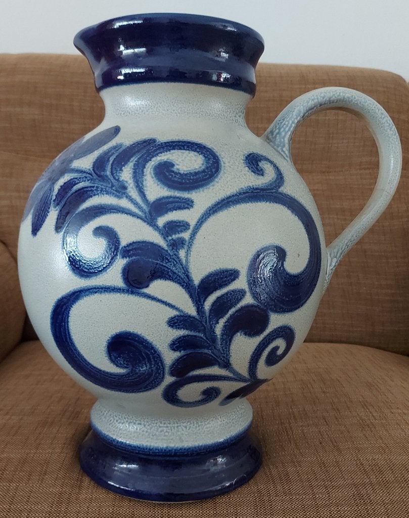 Prachtige Vintage Knödgen West-Germany Vloervaas / Kruik, Ophalen