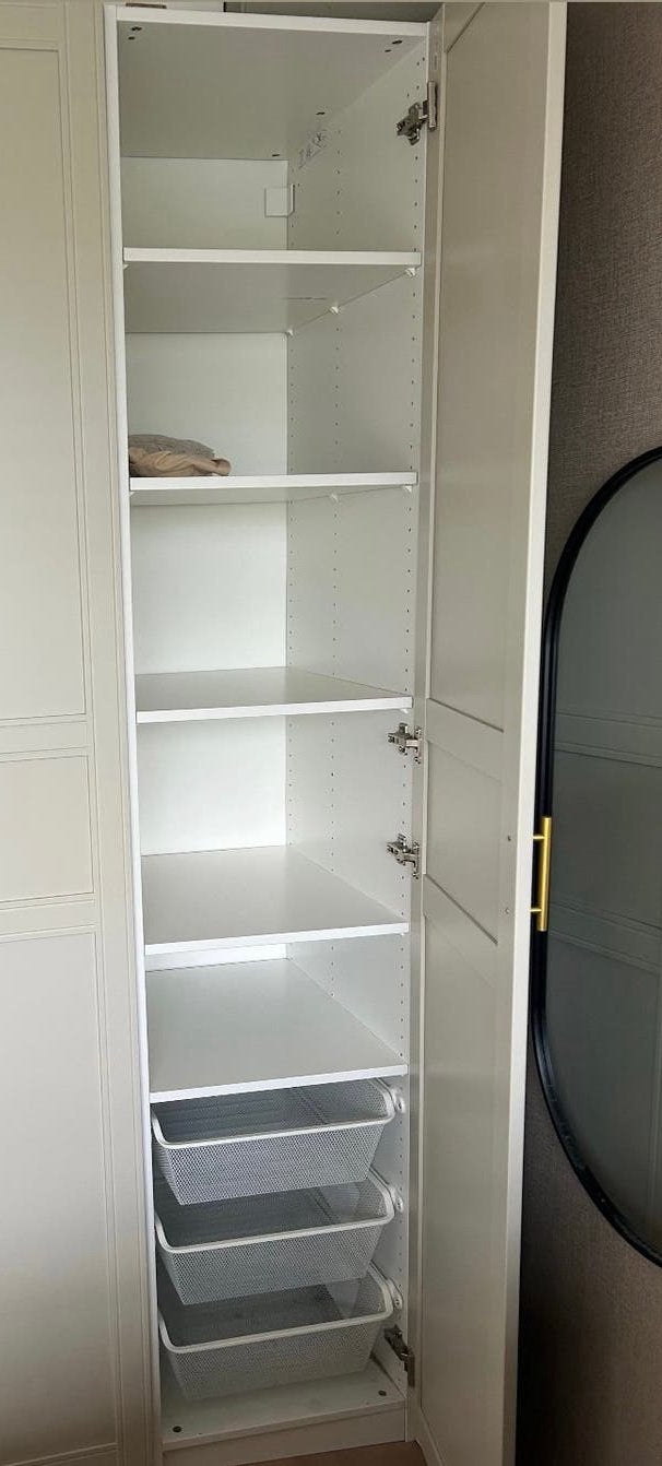 Pax kast wit 50cm, Ophalen, 200 cm of meer, 50 tot 100 cm, Zo goed als nieuw