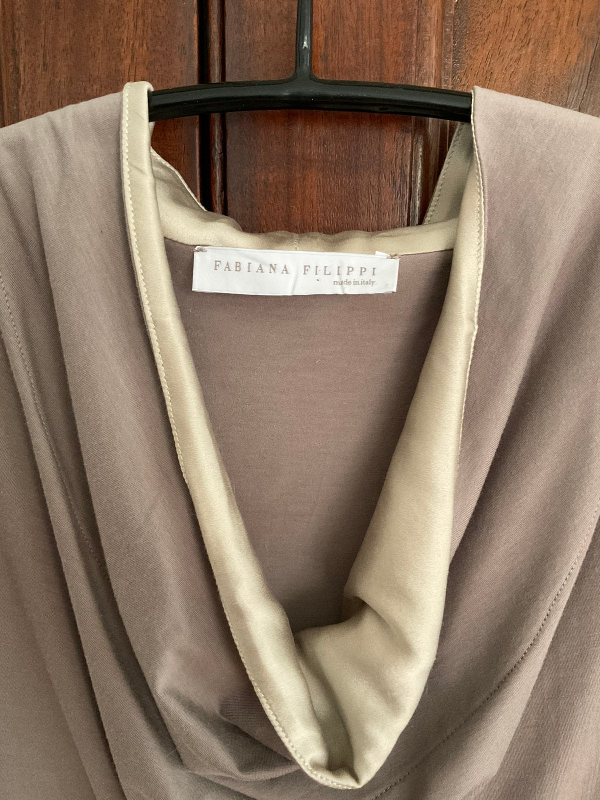 Jurk Fabiana Filippi M taupe 38, Verzenden, Beige, Zo goed als nieuw, Knielengte