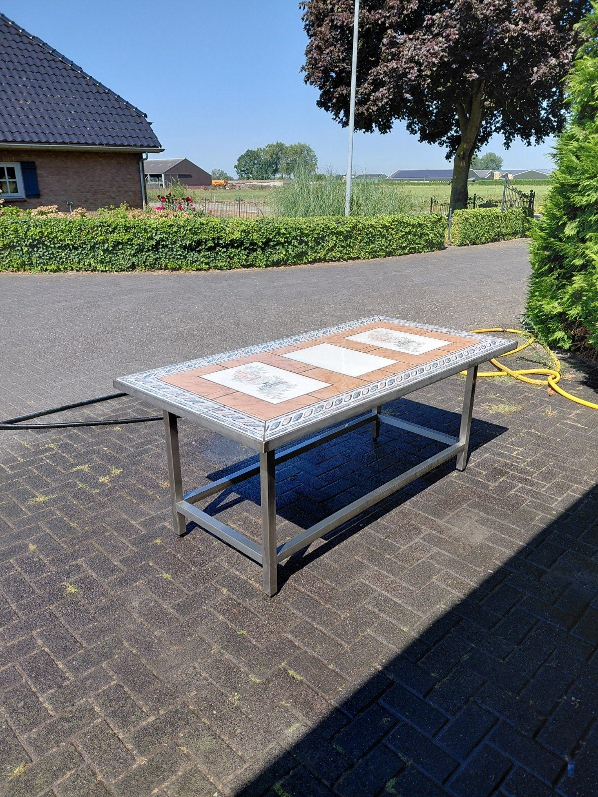 tuintafel,werktafel,tafel,rvs tafel,buiten tafel, Ophalen, Rechthoekig, Rvs