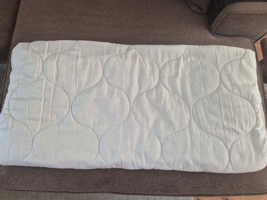 Optidee softtop matrasoplegger 80x200, Gebruikt, Eenpersoons, Matrasbeschermer, Wit