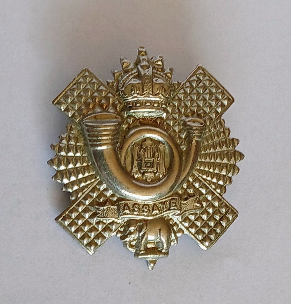 Highland Light Infantry Cap Badge Wo2, Verzamelen, Ophalen of Verzenden, Engeland, Embleem of Badge