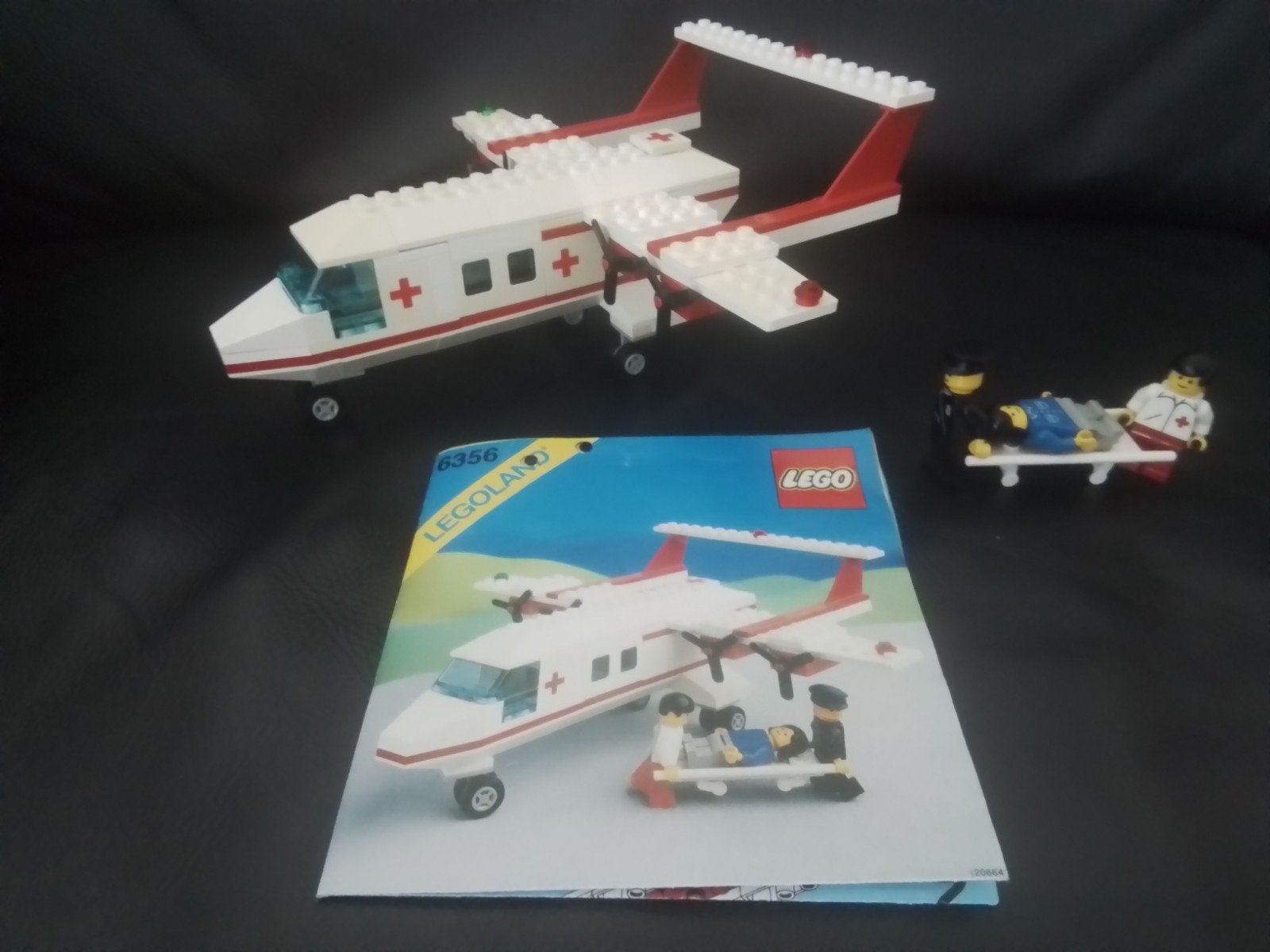 Vintage lego Vliegtuig Rode Kruis, Ophalen of Verzenden, Gebruikt