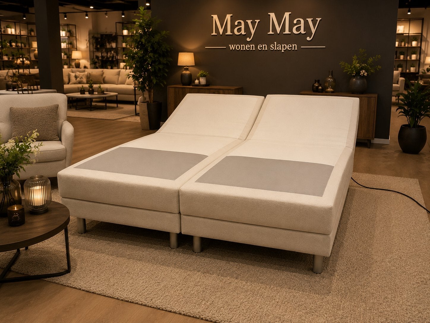Boxspring Elektrisch XXL Onderstel 200x210 Direct/leverbaar, Ophalen, Mwonenenslapen@ziggo.nl, #Boxspring#Wit#210#Stof#Bedden#2-Persoons#Elektrisch