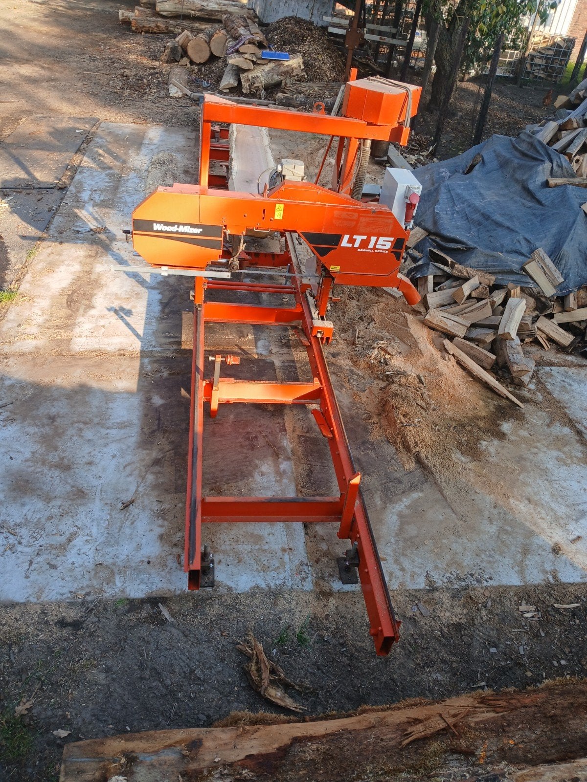 Wood-Mizer LT15 Classic Mobiele Houtzaagmachine, Ophalen, 50 mm of meer, Balk, Minder dan 200 cm