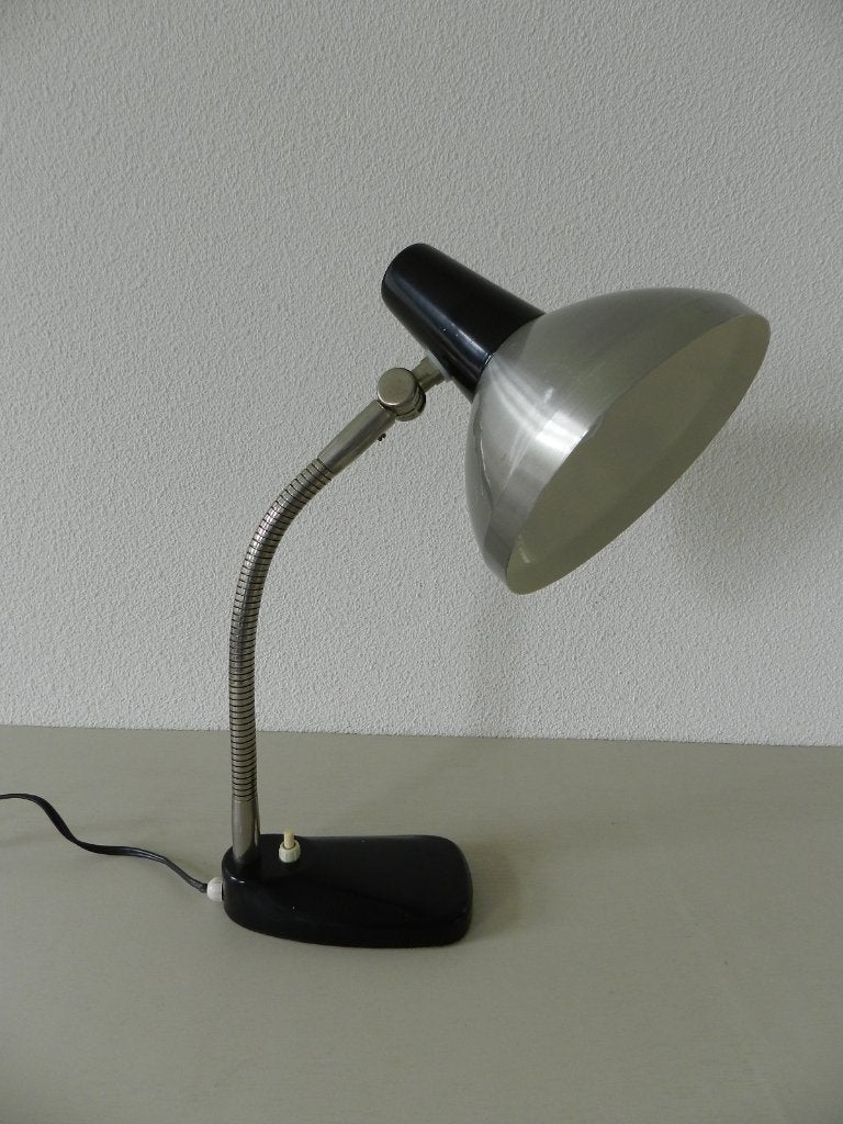Vintage bureau lamp jaren 70, Ophalen of Verzenden, Metaal, Bureaulamp, Vintage
