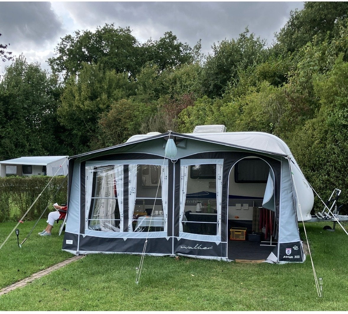 Walker Atrium 300 Voortent - Omloopmaat 826-855, Ophalen, Gebruikt, Ten Cate All Season 240g/m2, Walker Campingstyle