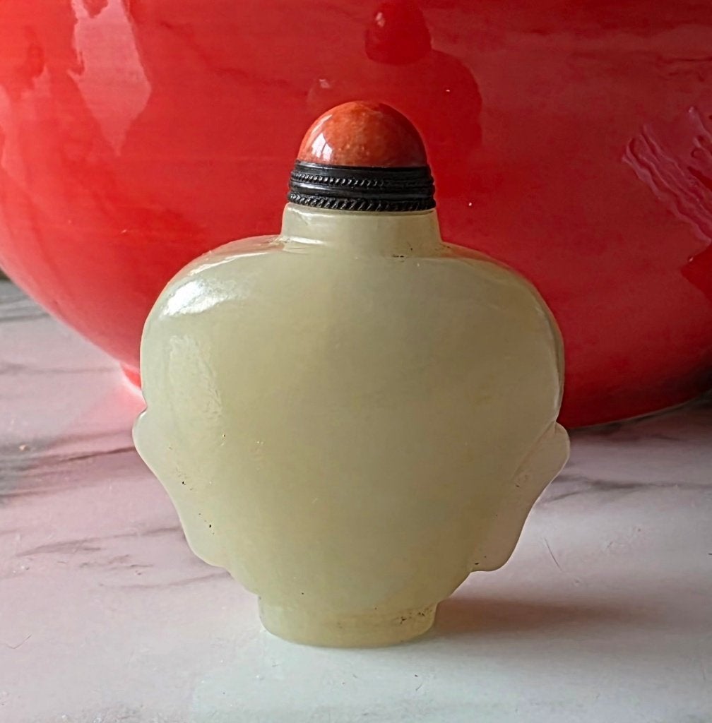 Snuifflesjes /Stempel /Snuff bottle - in Jadeiet/jade., Antiek en Kunst, Ophalen of Verzenden