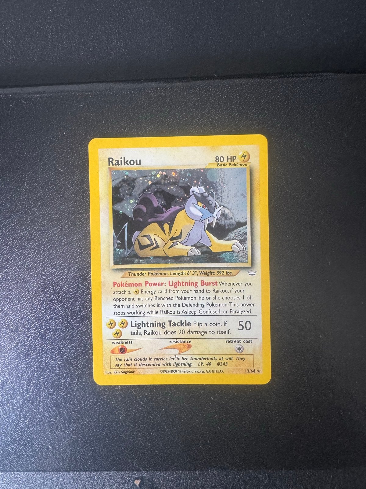 Raikou 13/64 - Mooie staat, Ophalen of Verzenden, Gebruikt, Losse kaart
