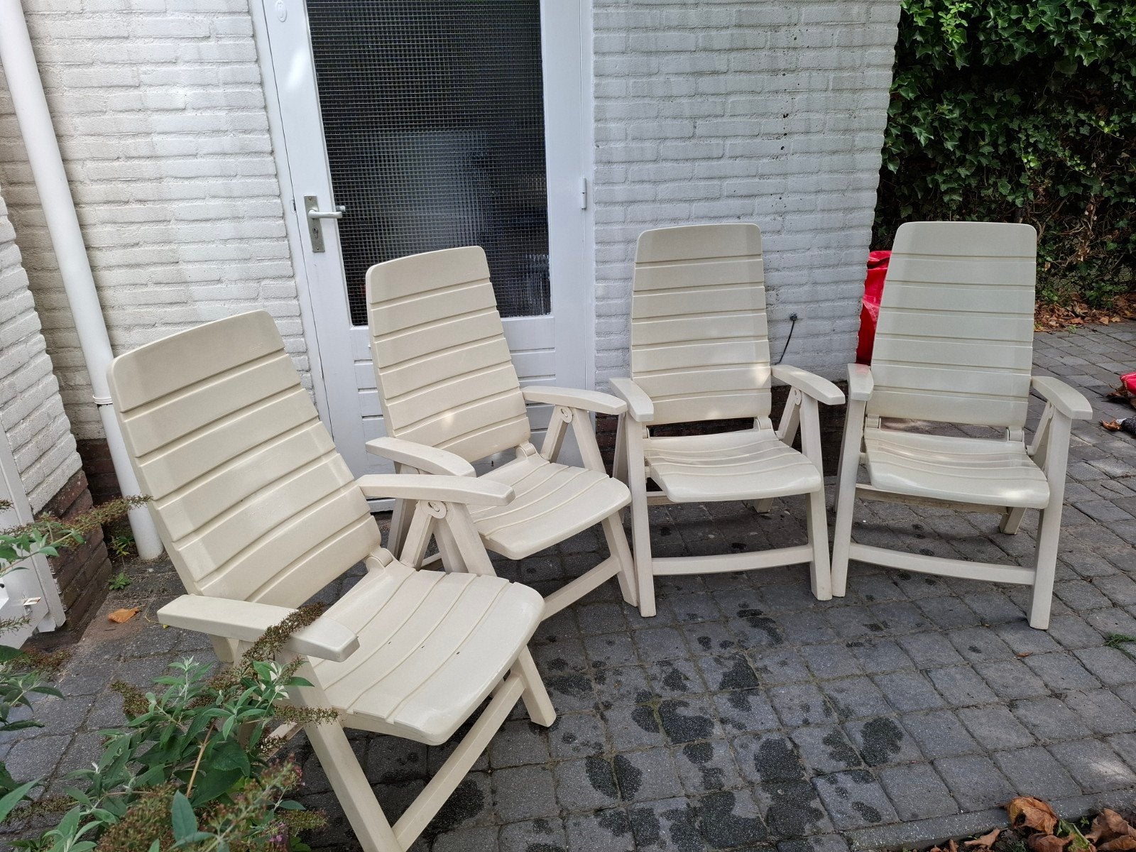 Hartman Masterclub tuinstoel - Verstelbaar en inklapbaar, Ophalen, Gebruikt, Kunststof, Verstelbaar