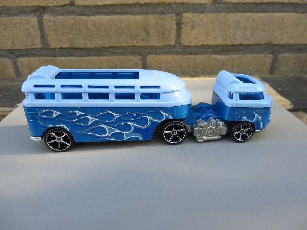 Hotwheels Track Stars Custom Volkswagen T1 Camper Hauler, Ophalen of Verzenden, Zo goed als nieuw, Auto
