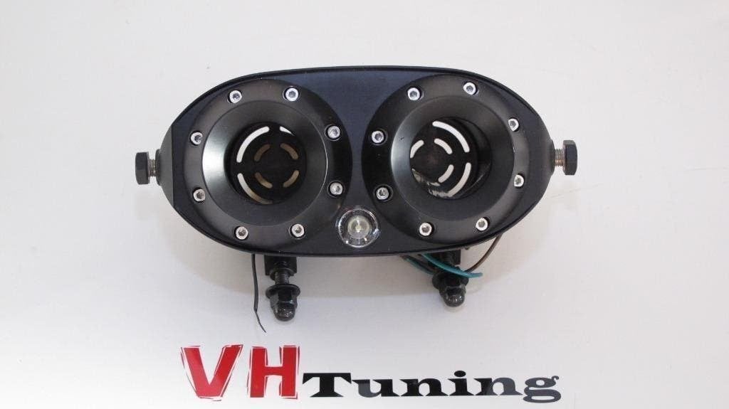 Motor/chopper koplamp behuizing zwart model 3, Motoren, Ophalen of Verzenden