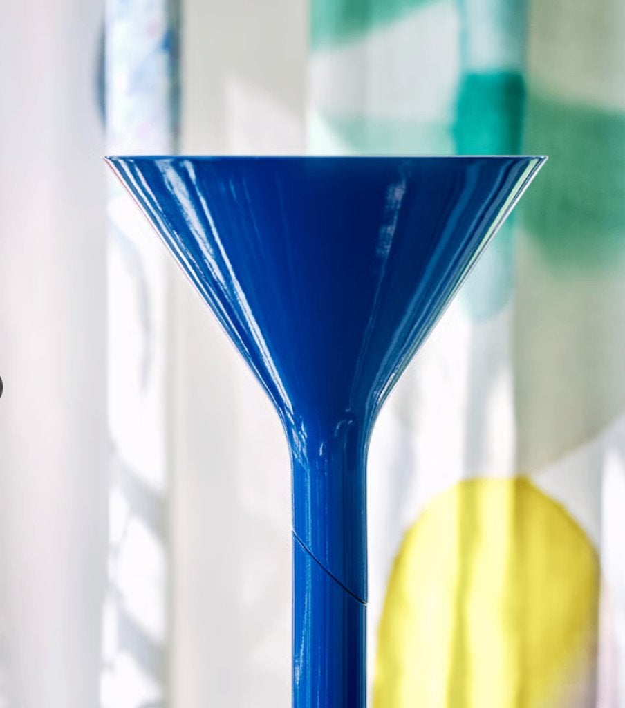 Ikea blauwe design lamp PS 2026, Huis en Inrichting, Ophalen, GU10, Nieuw, Metaal