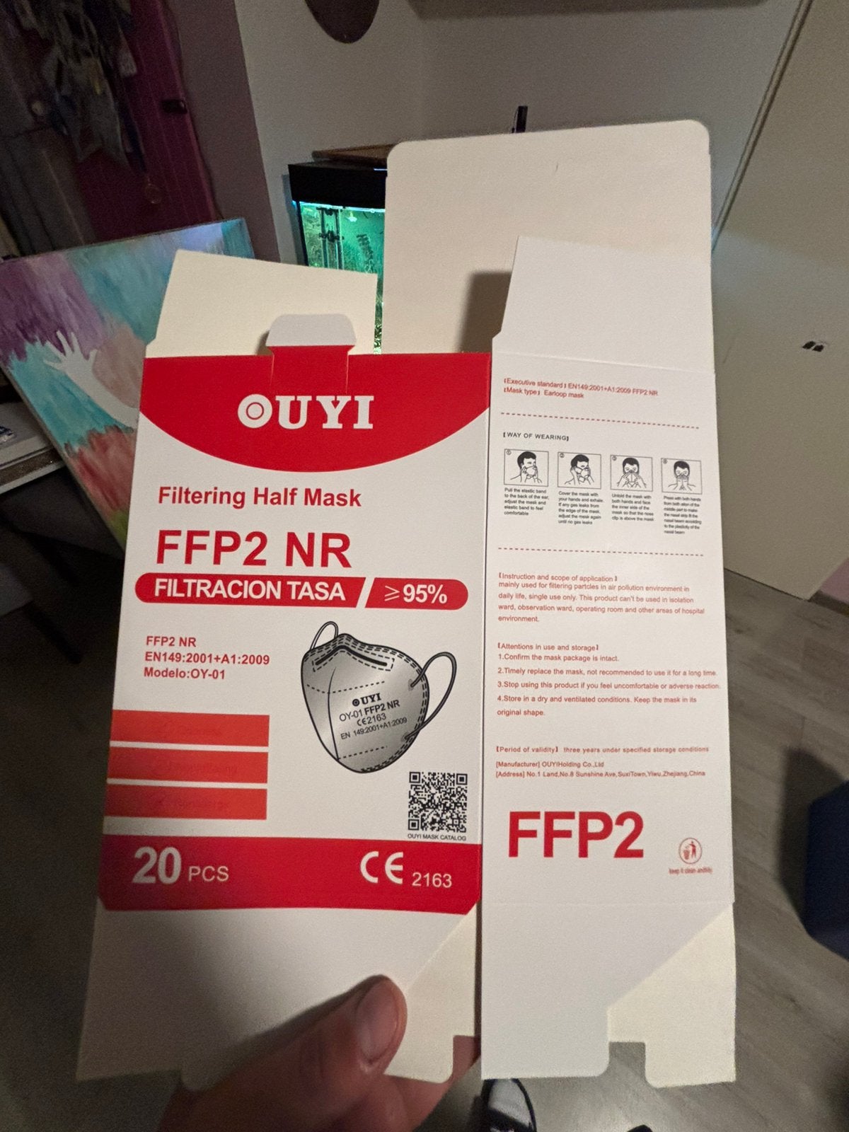 FFP2 NR  - 1000 stuks, Ophalen, Zo goed als nieuw