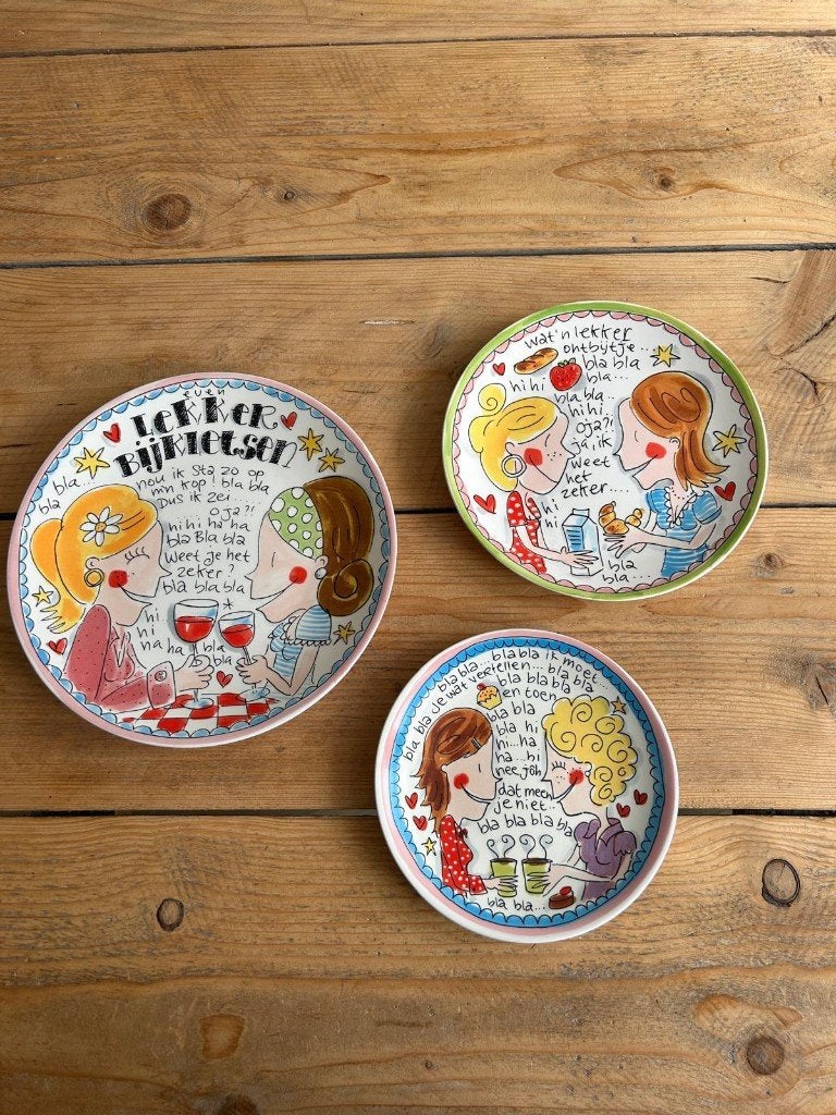 blond amsterdam borden, Ophalen, Zo goed als nieuw, Aardewerk, Bord(en)
