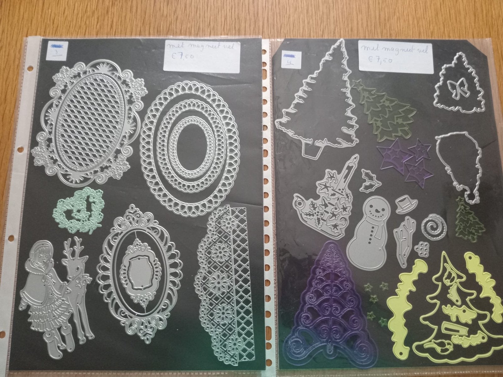 Diverse snijmallen voor knutselprojecten, Geschikt voor snijden, Gebruikt, Gereedschap of Toebehoren, Kerstmis