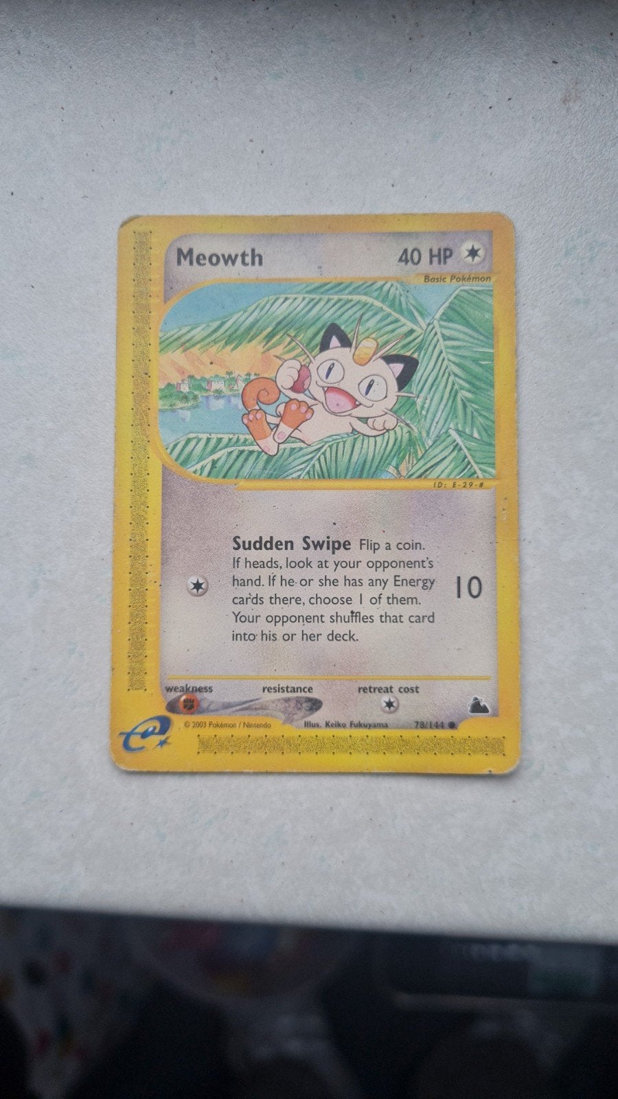 Meowth skyridge 78/144 pokemon card, Ophalen of Verzenden