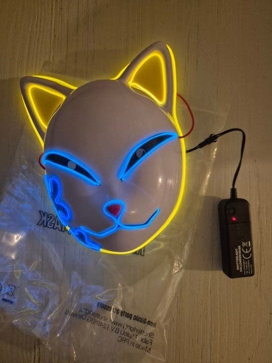 Demon anime led mask ( Nieuw ), Ophalen of Verzenden, Nieuw