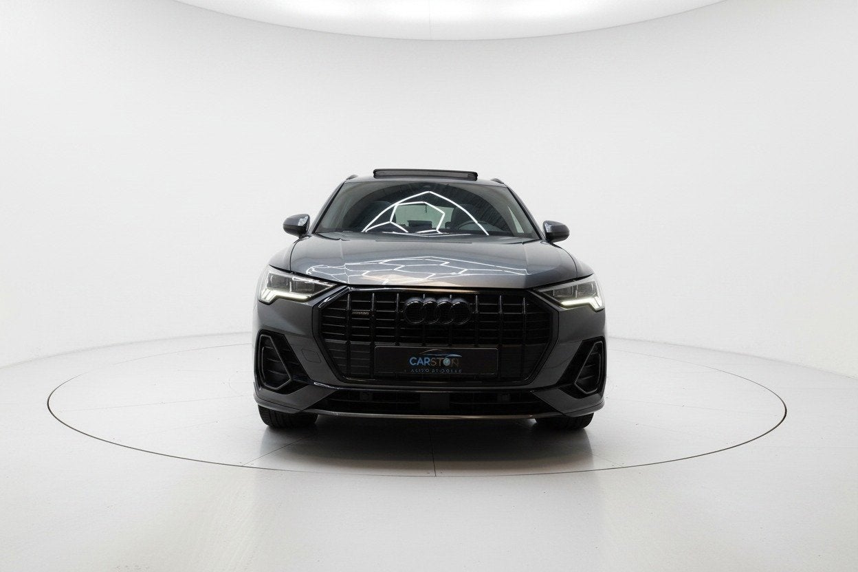 Audi Q3 40 TFSI quattro 2x S LINE PANO VIRTUAL LEER LED SFEE, Automaat, Dealer onderhouden, Gebruikt, Zwart