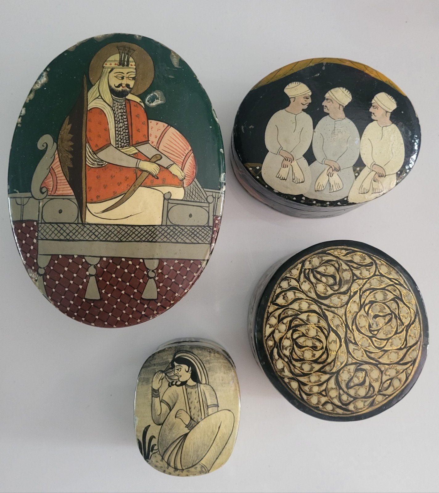 Te koop lotje vintage lakdoosjes, Antiek en Kunst, Ophalen of Verzenden