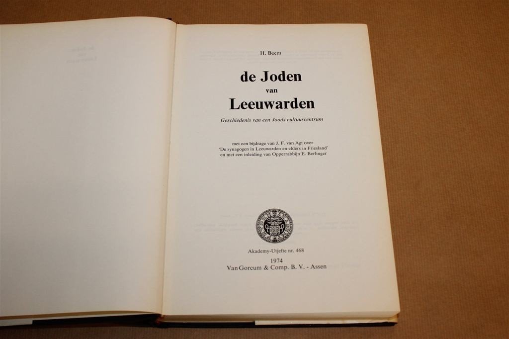 De Joden van Leeuwarden — Joods Cultuurcentrum, Ophalen of Verzenden, Gelezen
