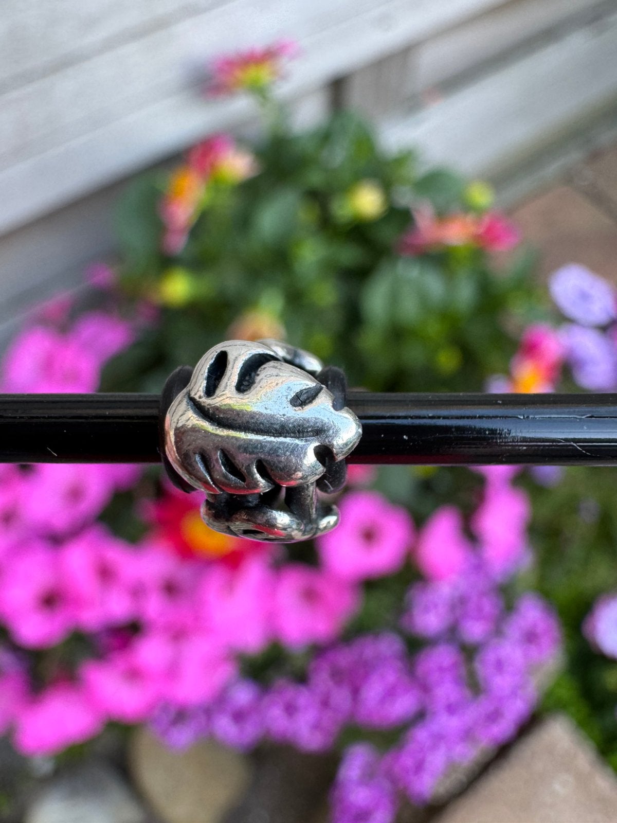 Trollbeads bladeren en bloemen kraal, Sieraden, Tassen en Uiterlijk, Bedels, Ophalen of Verzenden, Zo goed als nieuw, Glas of Kristal