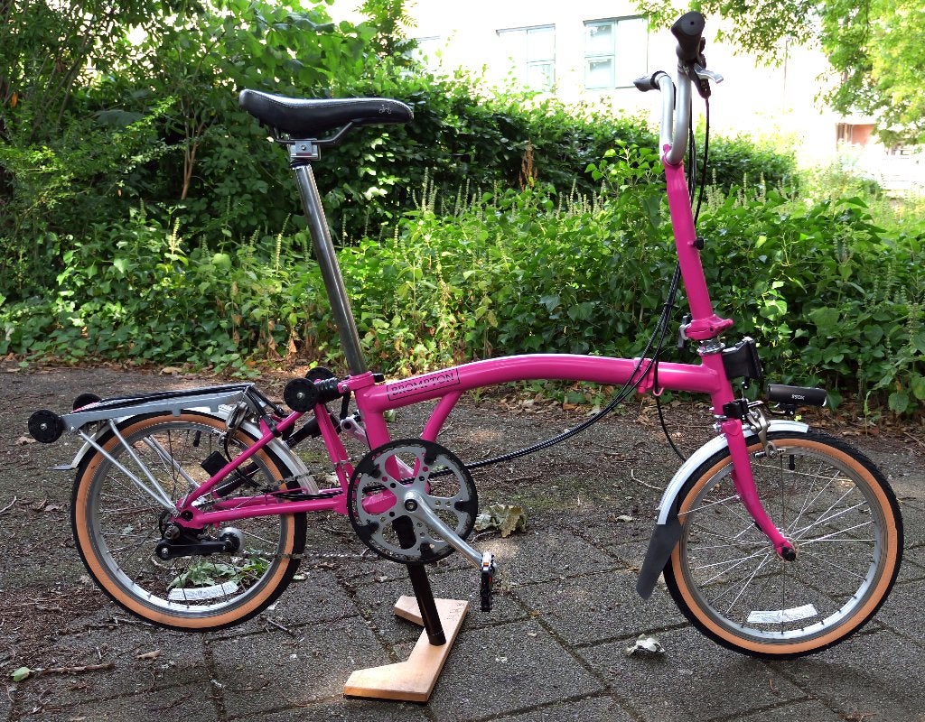 Brompton vouwfiets met 3 versnellingen, Ophalen, Gebruikt, Brompton, Velgrem
