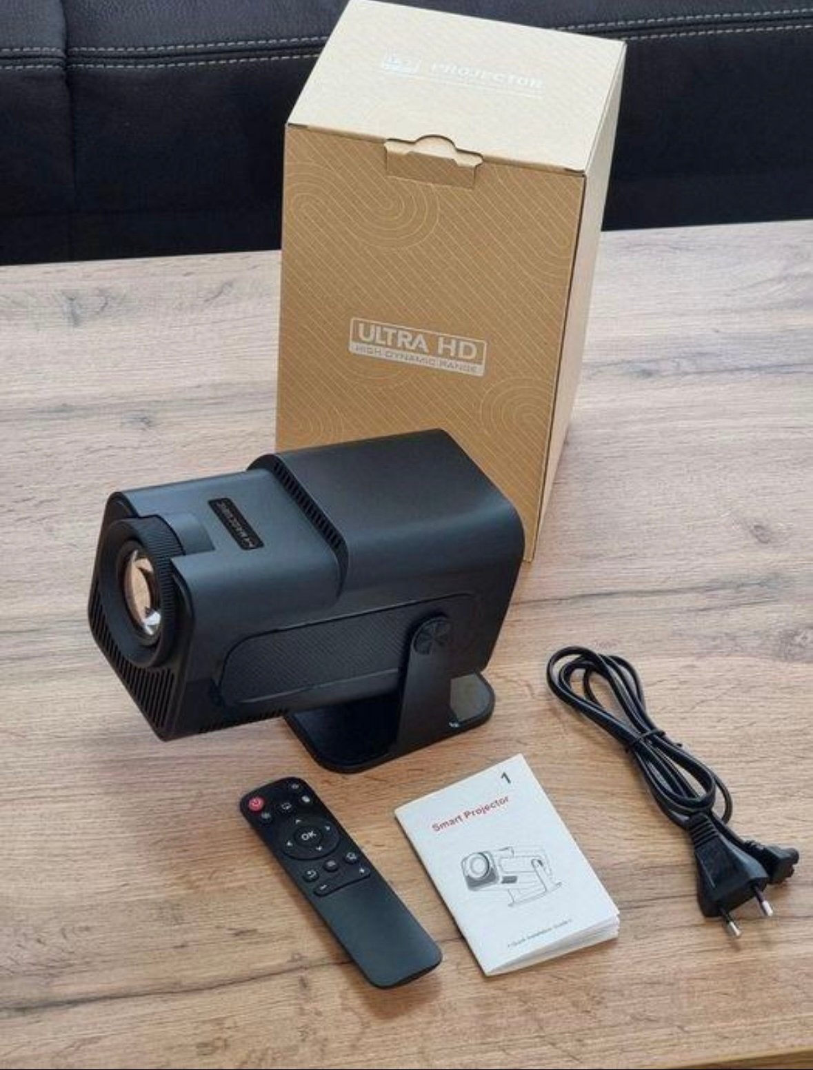 HY320 Mini Beamer Full HD - WiFi 6 Bluetooth - 180draaibaar, Ophalen of Verzenden, Nieuw, LED, Ultra HD (4K)