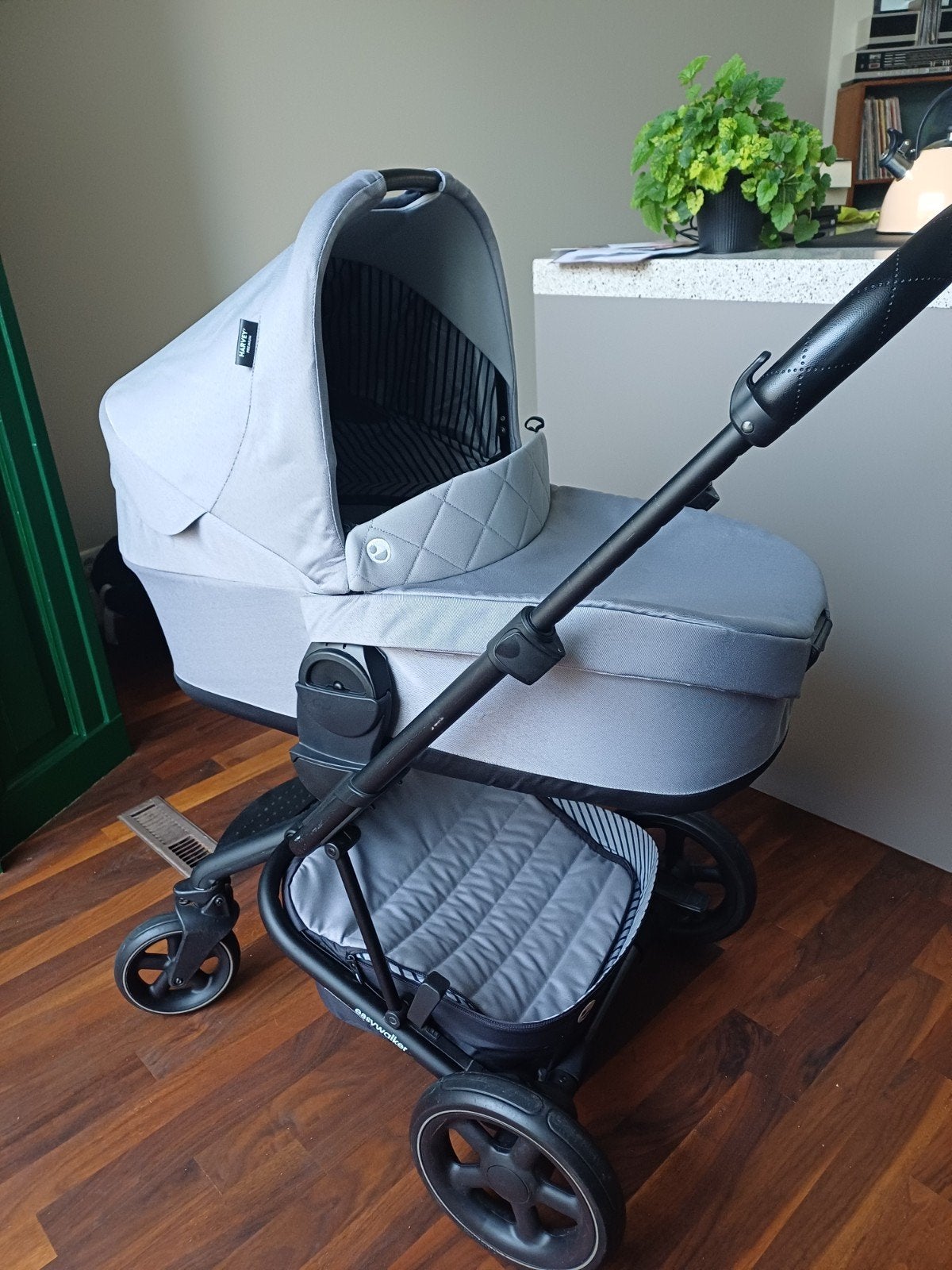 Kinderwagen met reiswieg en zitje easywalker Harvey Premium, Ophalen, Zo goed als nieuw, Overige merken, Met reiswieg