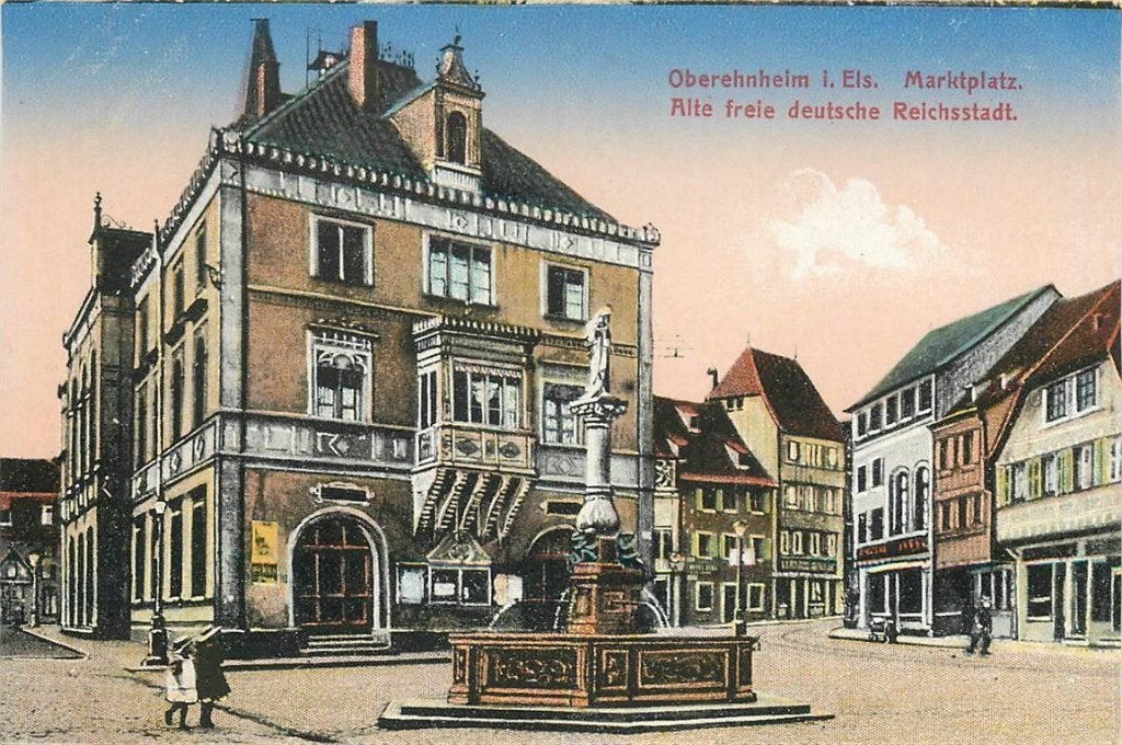 379-037-025 Obernai Oberehnheim i Els Marktplatz, Ophalen of Verzenden, Voor 1920, Frankrijk