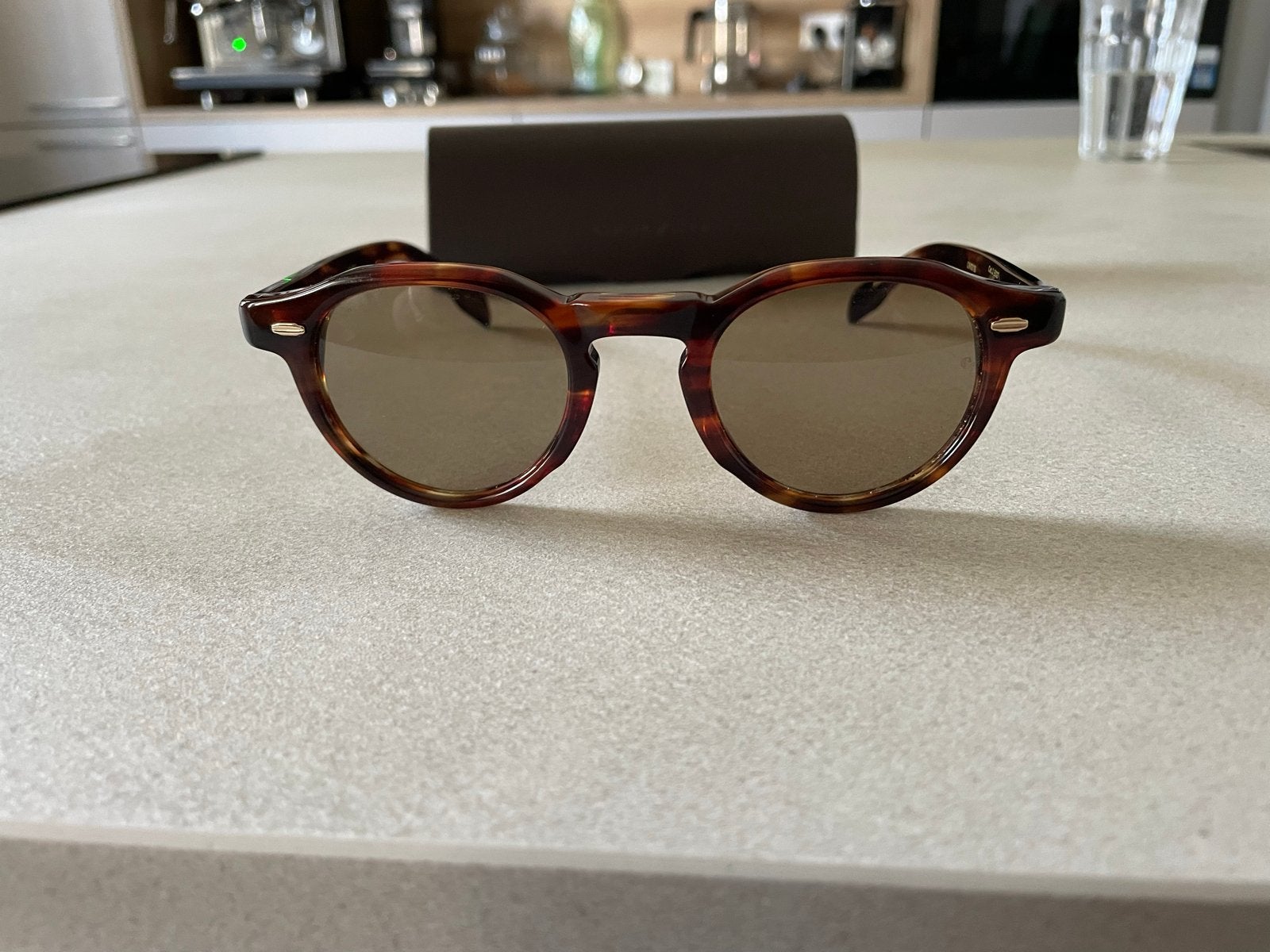 Carven Seaport Retro Zonnebril, Overige merken, Gebruikt, Zonnebril, Bruin