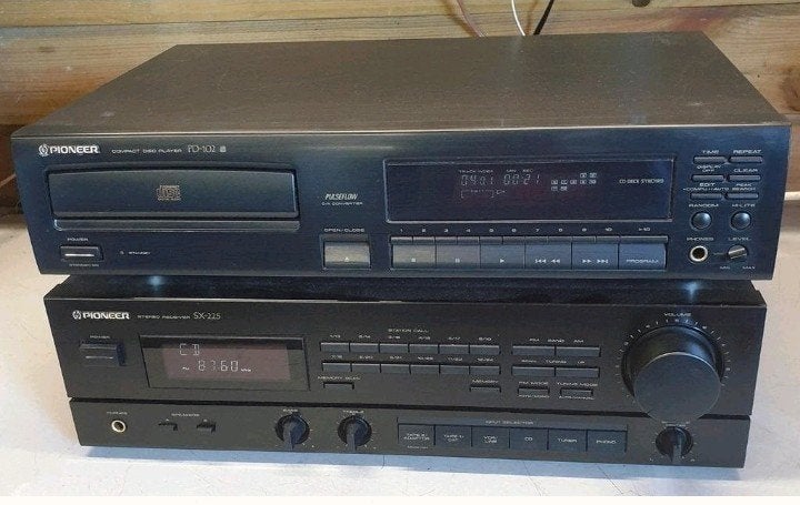 pioneer set receiver sx-225 + cd speler pd-102, Ophalen of Verzenden
