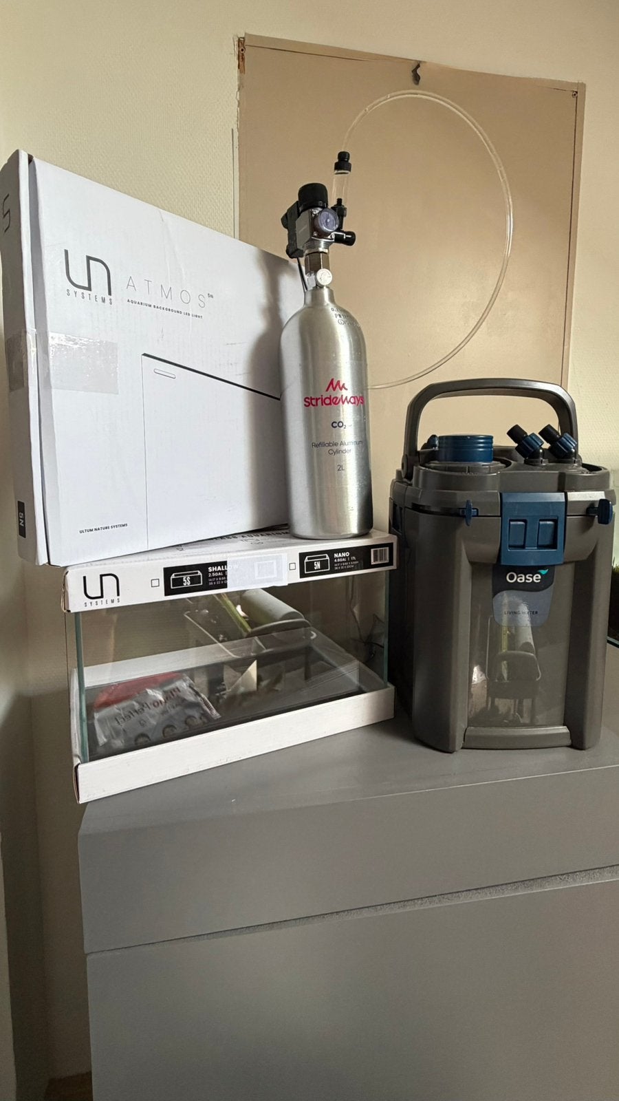 UNS 5N Complete Set | Twinstar | Oase Thermo 250, Ophalen, Zo goed als nieuw, Verlichting of Verwarming