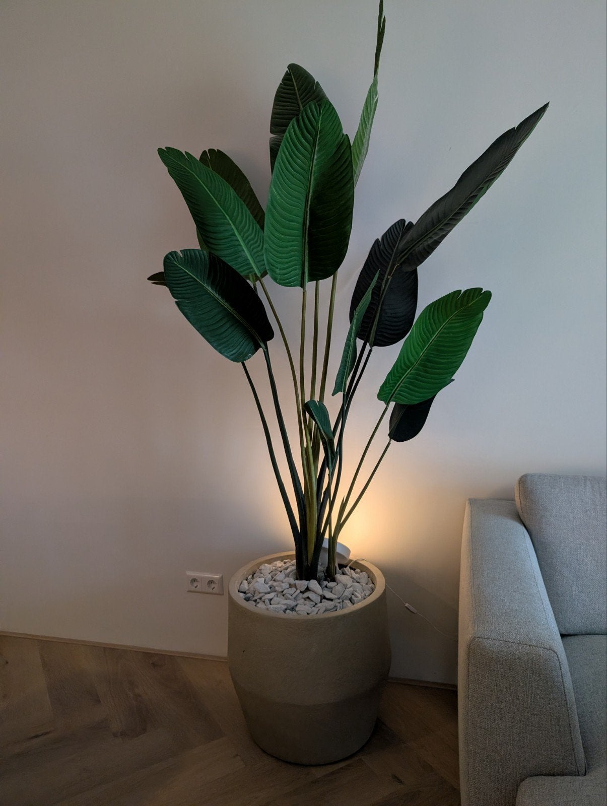 Grote kunstplant 160 cm hoog, Ophalen, Groen, Met pot of vaas, Kunstplant