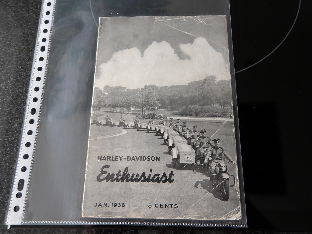 Harley Davidson The Enthusiast Jan 1938, Motoren, Verzenden, Harley-Davidson of Buell