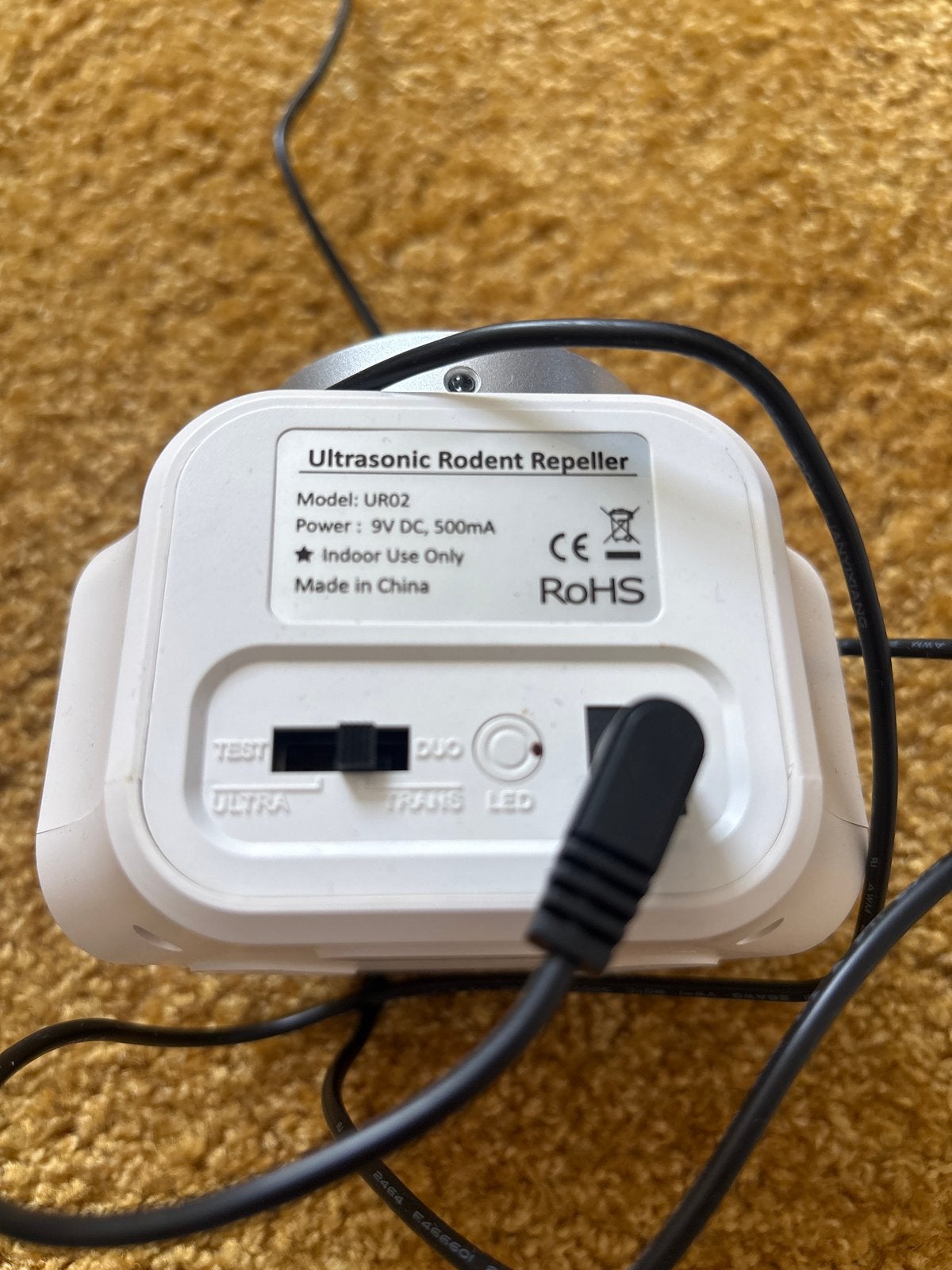 Ultrasone Ongediertebestrijder UR02 - Muizen en Ratten, Ophalen of Verzenden, Zo goed als nieuw