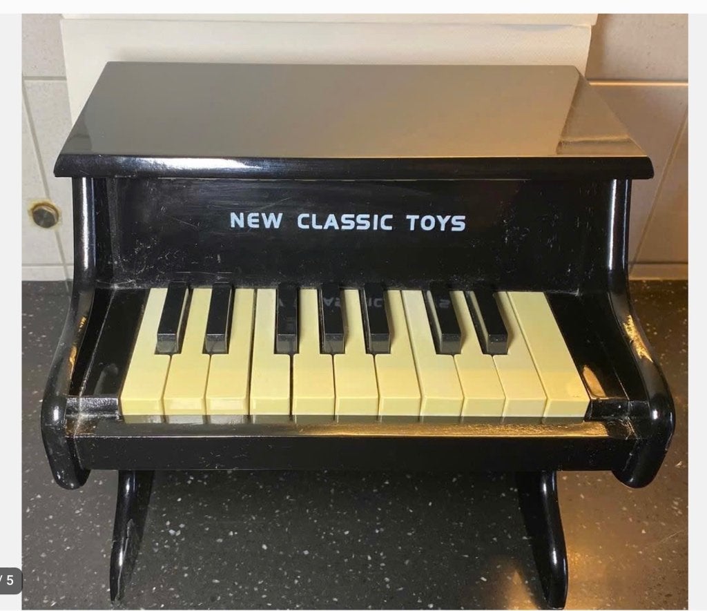 Kinder piano New Classic Toys zwart, Ophalen of Verzenden