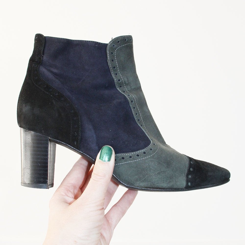 Prachtige Suede Mulders Enkellaarsjes - s8 (Maat 39) € 65,-, Kleding | Dames, Schoenen, Overige kleuren, Lage of Enkellaarzen
