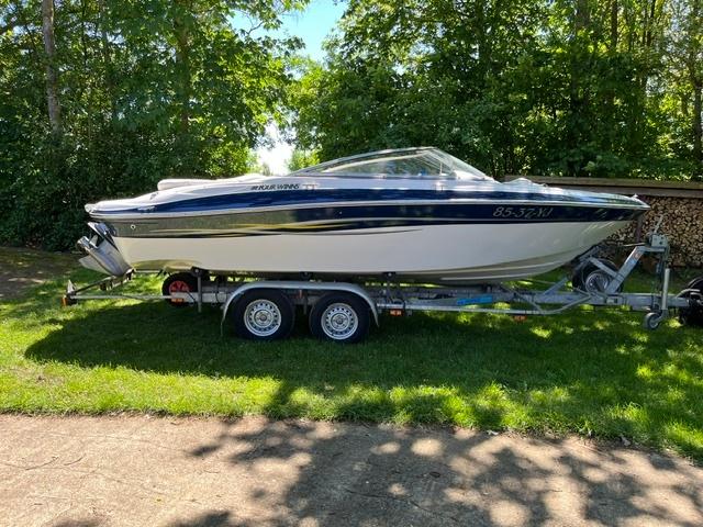 Fourwinns H200 4.3 GXI, Watersport en Boten, Speedboten, Gebruikt, Benzine, 200 pk of meer, Binnenboordmotor, Polyester, Ophalen