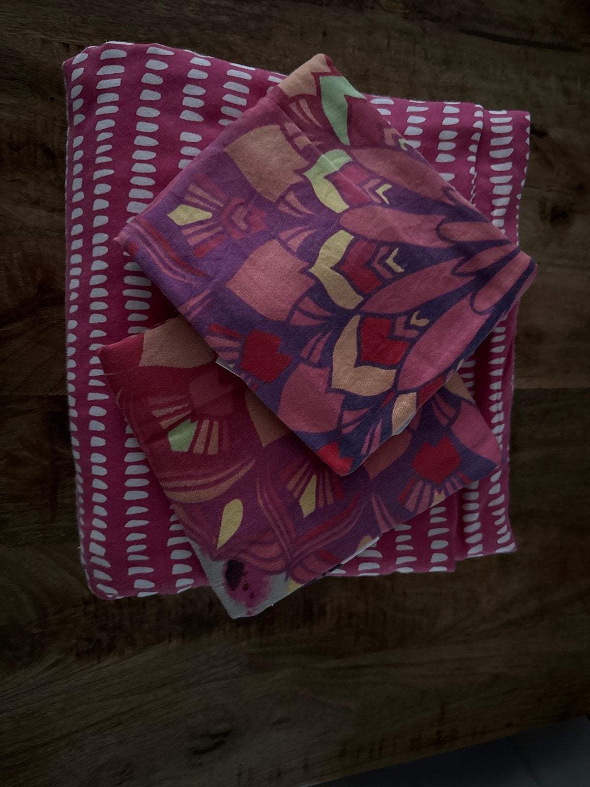 Hip dekbedovertrek 220x240 met 2 kussenslopen- Meerkleurig, Gebruikt, Dekbedovertrek, Katoen, Meerkleurig