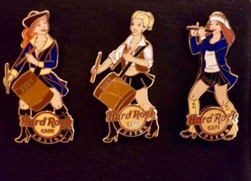 3 Hard rock cafe pin set Boston, dames, muziek instrumenten, Verzamelen, Ophalen of Verzenden, Zo goed als nieuw, Overige typen