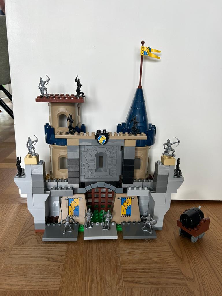 LEGO Duplo Ridderkasteel (Set 4864) metExtra Ridders & Kanon, Ophalen of Verzenden, Zo goed als nieuw, Duplo, Castle