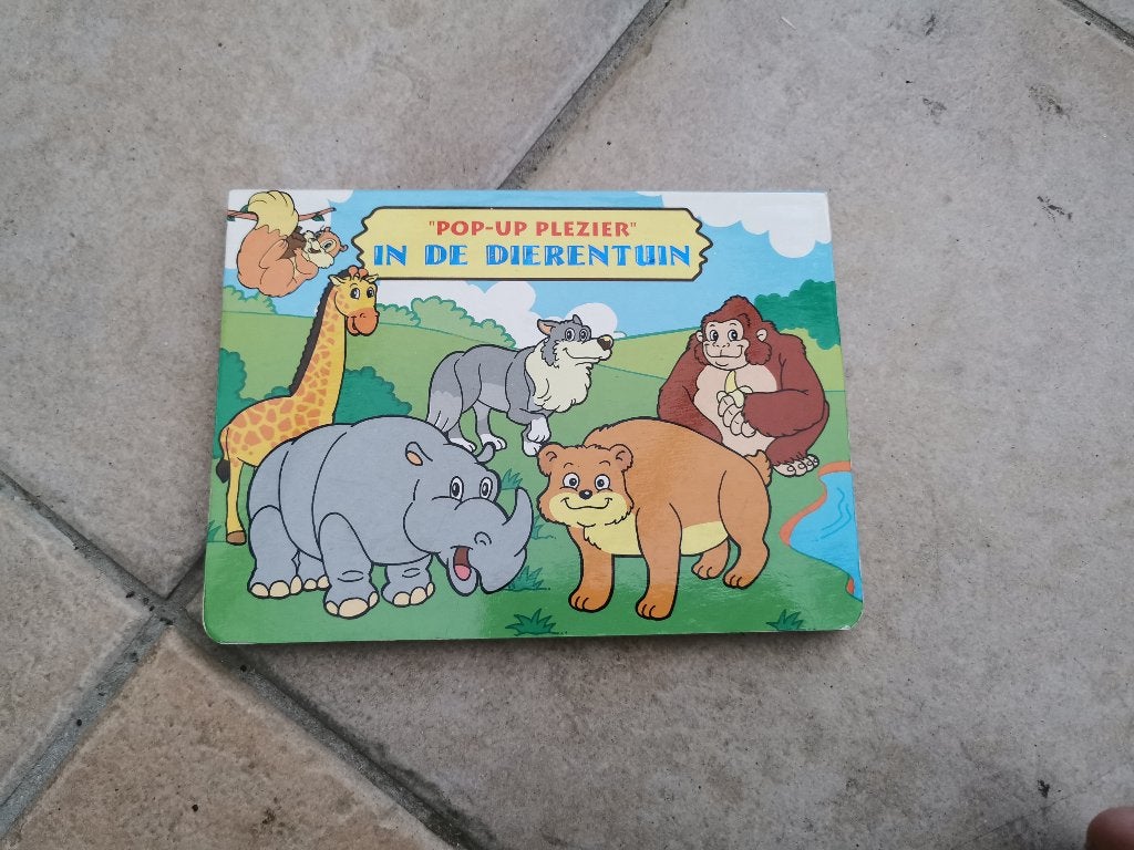 Boekje pop-up plezier “in de dierentuin”, Ophalen of Verzenden, Nieuw, 3 tot 4 jaar