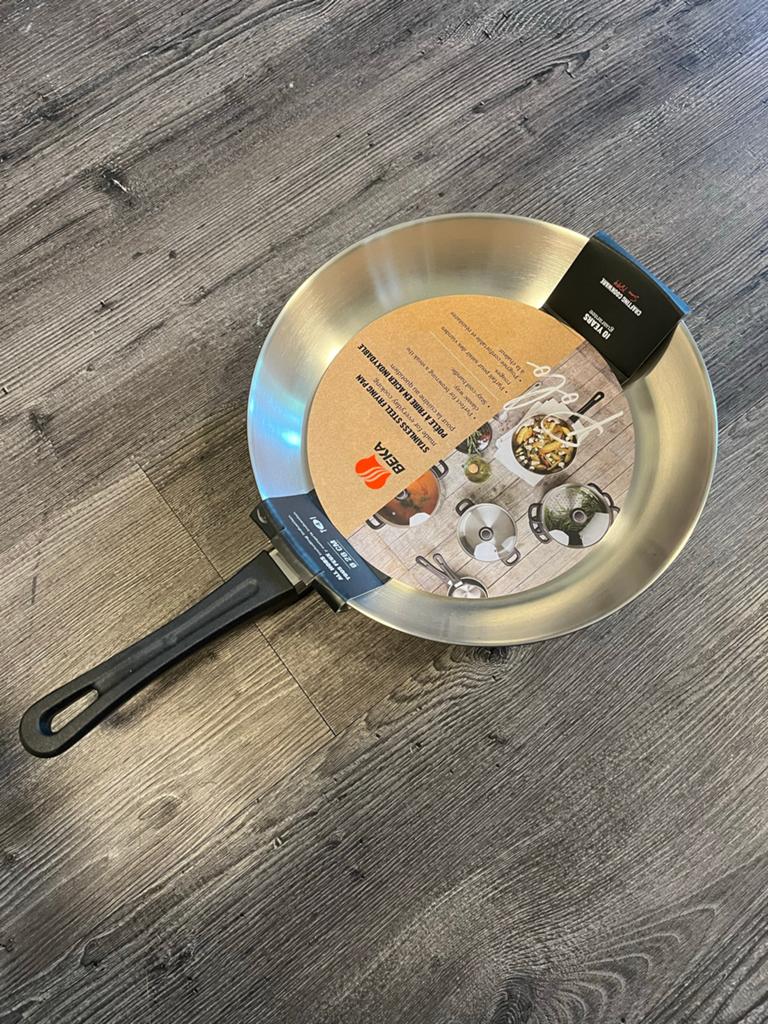 Beka frying pan - 28 cm - Induction - Warranty of 10 years, Inductieplaat, Nieuw, Ophalen of Verzenden, Rvs
