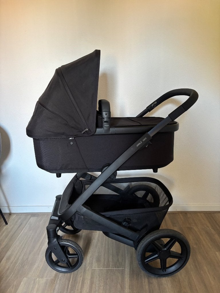 Joolz Geo3 Space Black met voetenzak en adapters compleet, Duowagen, Zo goed als nieuw, Ophalen, Kinderwagen