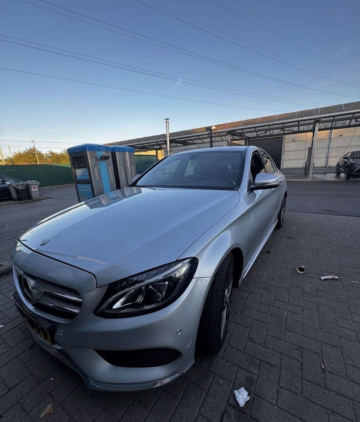 Mercedes-Benz C-Klasse C180 AMG Pakket Grijs, Auto's, Mercedes-Benz, Automaat, 1800 kg, Particulier, Sedan