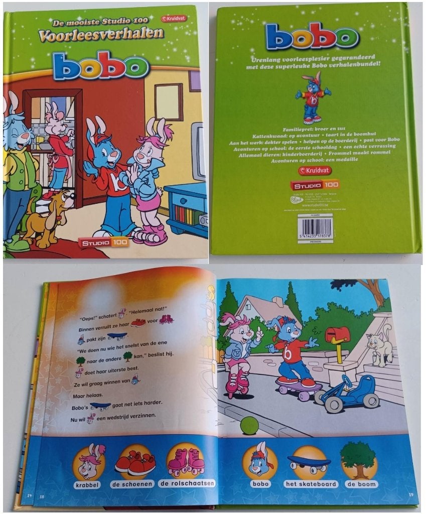 Bobo voorleesverhalen harde kaft, Boeken, Kinderboeken | Kleuters, Studio 100, Fictie algemeen, Ophalen of Verzenden, Zo goed als nieuw