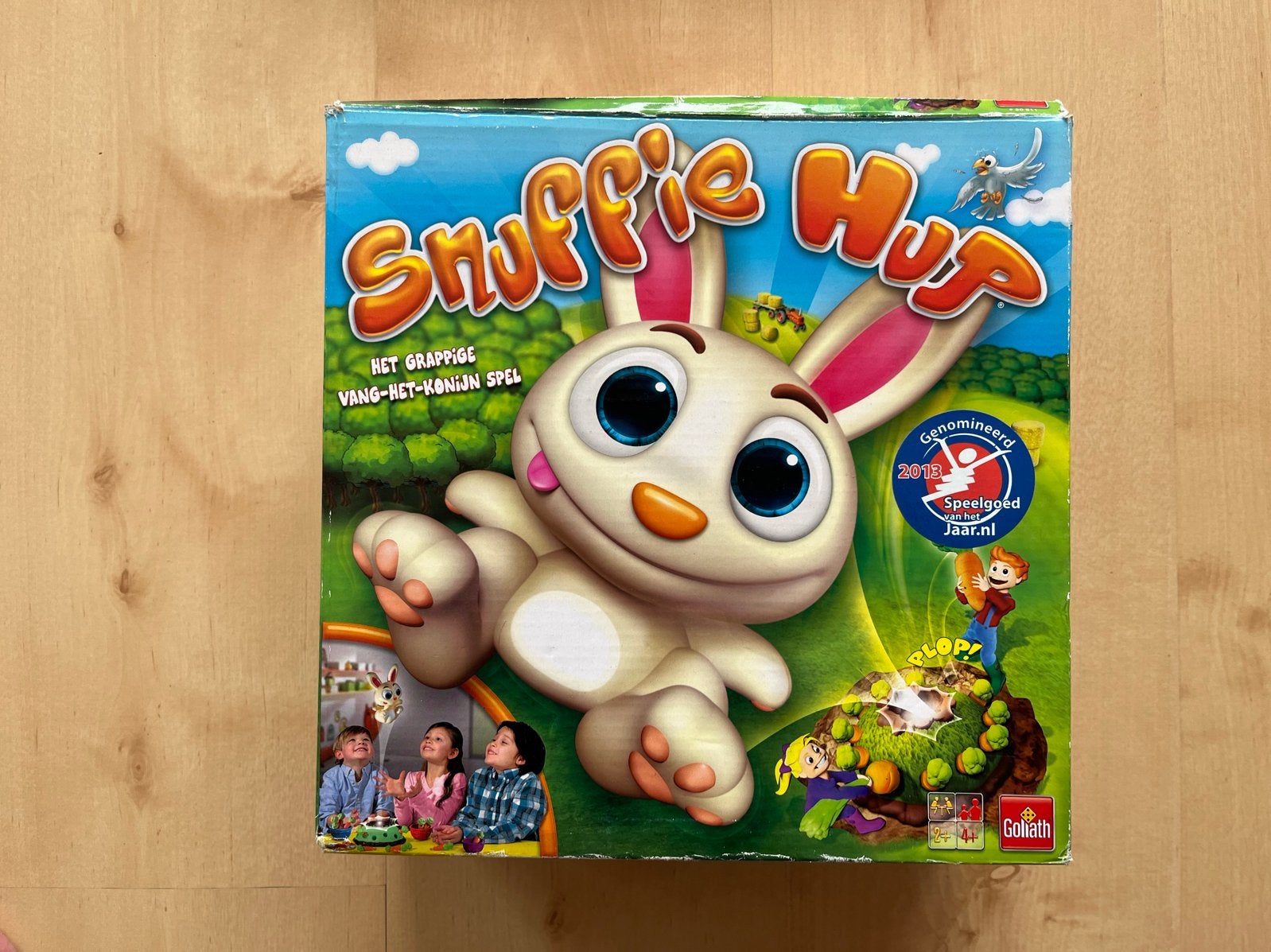 Snuffie Hup - Het grappige vang-het-konijn spel, Drie of vier spelers, Ophalen of Verzenden, Zo goed als nieuw