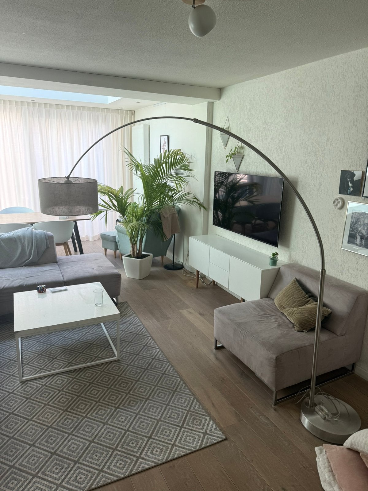 Booglamp, dimbaar, Ophalen, Zo goed als nieuw, 150 tot 200 cm